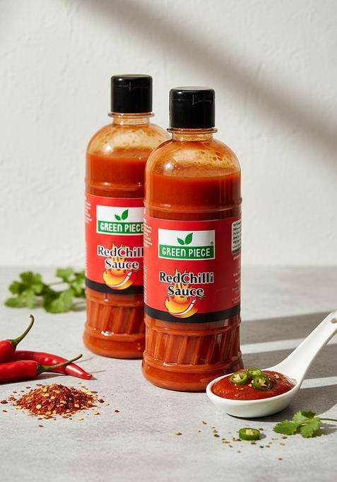 Green Piece Red Chilli Sauce (500Ml) (Pack Of 2) (2 X 500 Ml)