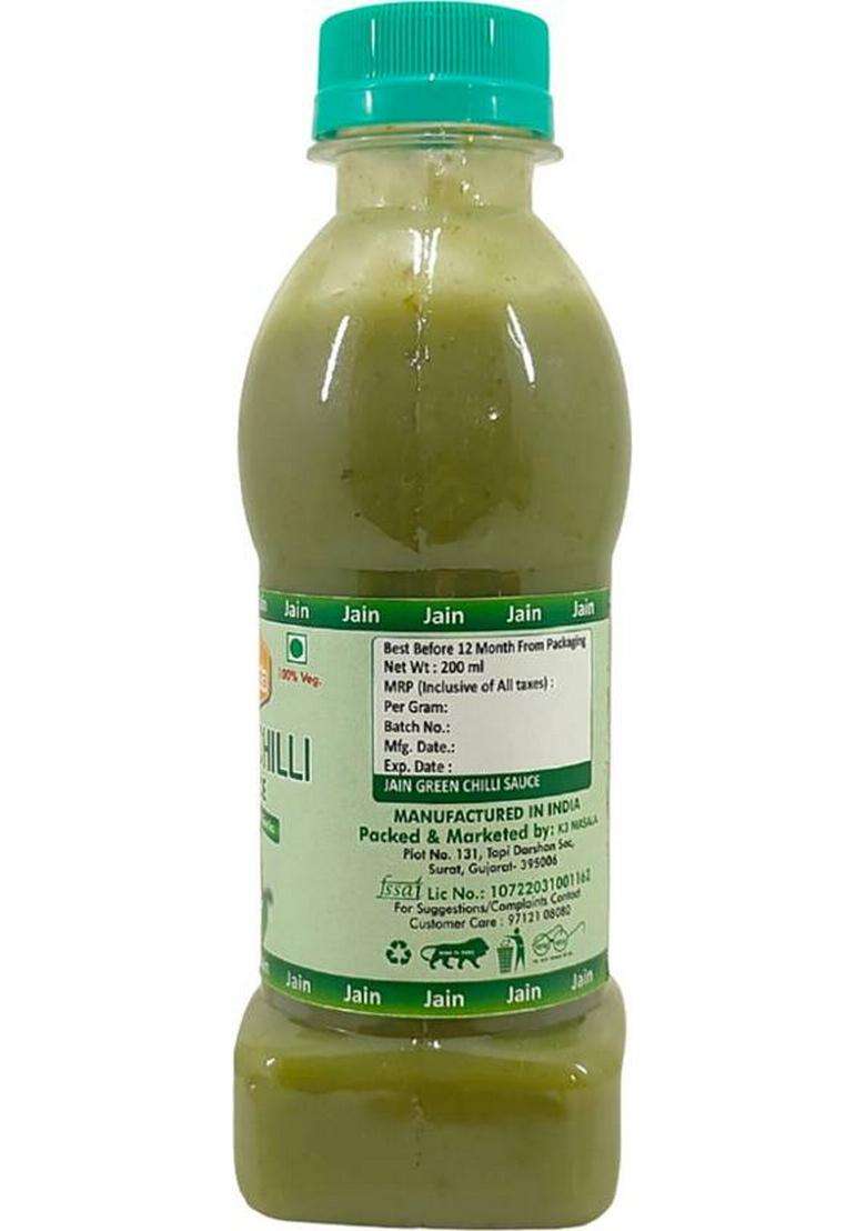 Fruvanta Jain Combo Without Onion/Garlic/Potato Green Chilli Sauce (200Gm) Sauces & Ketchup (200 G) - Indya