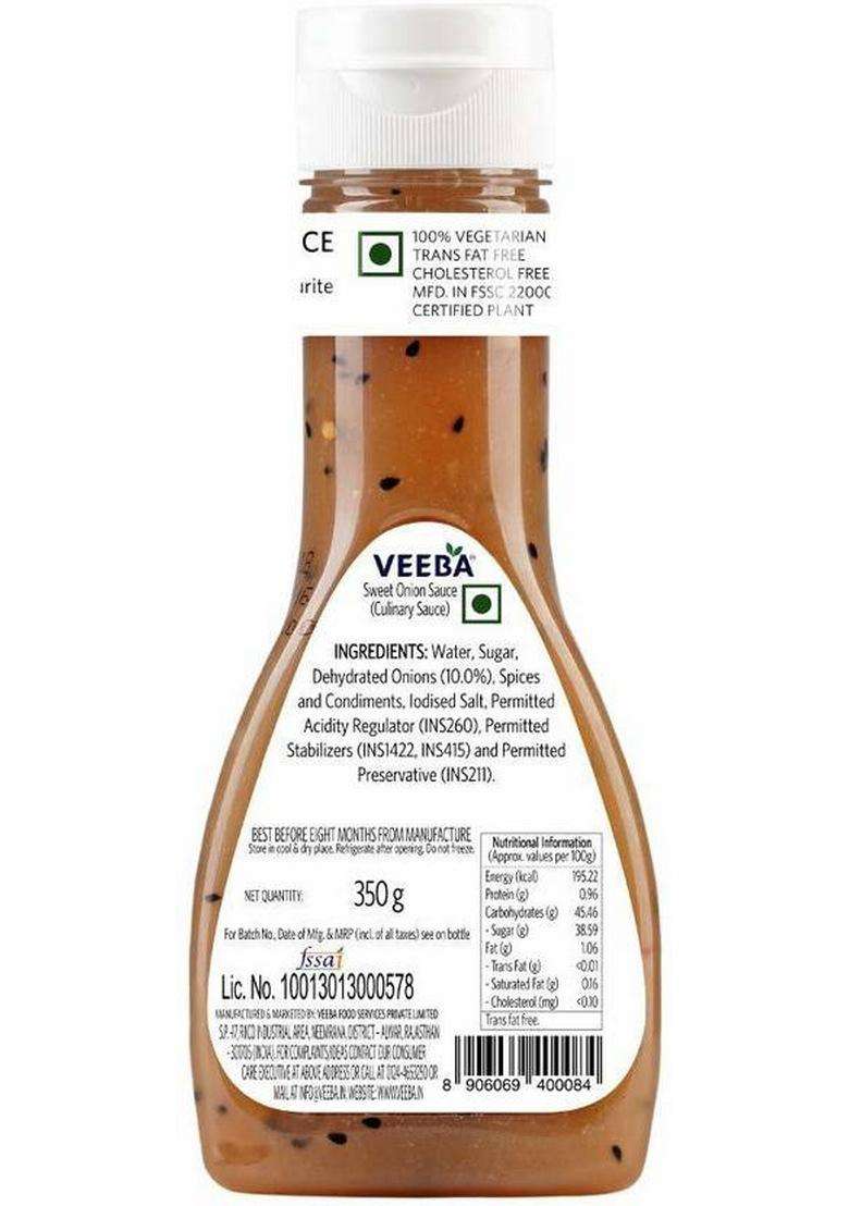 Veeba Sweet Onion Sauce & Vinaigrette (2 X 335 G) - Indya