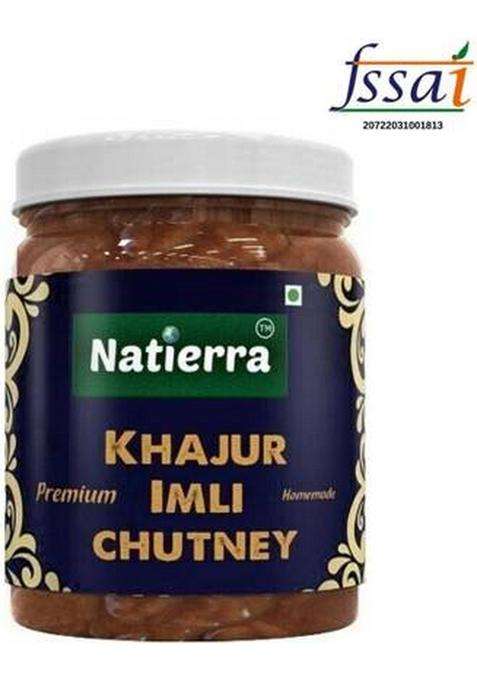 Natierra Homemade Khatti Mithi Khajur Imli Chutney Sauce (300 G)