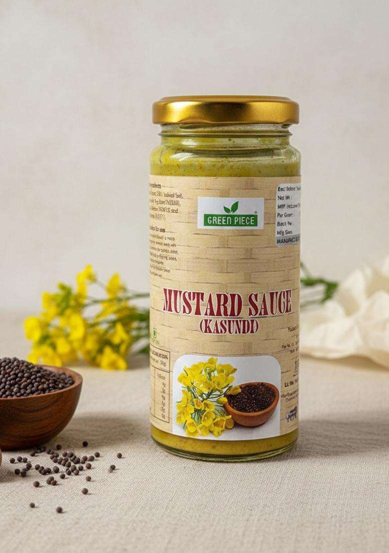 Green Piece Mustard Sauce-Bengali Kasundi Sauce.(250Gm) Sauce & Dip (250 G) - Indya