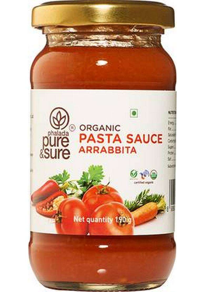 Pure & Sure Organic Arrabbita Sauce (190 G) - Indya