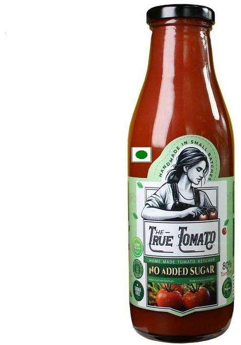 The True Tomato Sugar Free Ketchup More Than 85% Fresh Tomatoes (220 G)