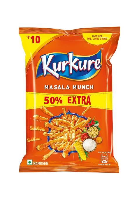 Kurkure Namkeen, Masala Munch, 39.5g/41.5g( weight may vary)