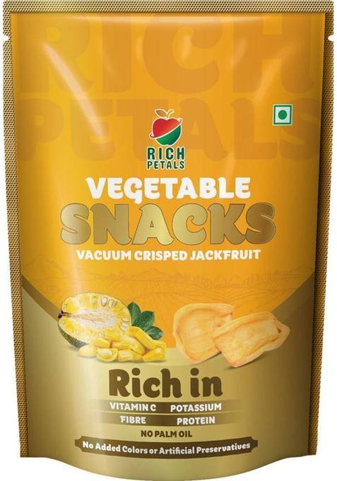 Rich Petals Vacuum Crisped Jackfruit Snacks Chips (30 G)