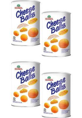 Oriental Cheese Ball - 80 Gm | Ready & Tasty Snack Pack Of 4 (Imported) Chips (4 X G)