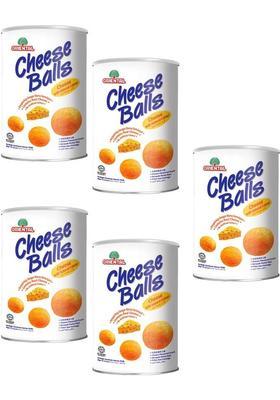 Oriental Cheese Ball - 80 Gm | Ready & Tasty Snack Pack Of 5 (Imported) Chips (5 X G)