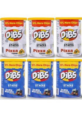 Dibs Potato Chips Combo Pack Pizza And Indie Masala Flv, (270 G)