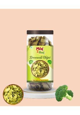Meal2Heal Broccoli Chips Crunchy & Nutritious Snack Real Veggies Baked Healthy (2.18 G)