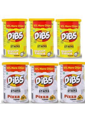 Dibs Potato Chips Combo Pack Pizza And Classic Salted Flv. (270 G)