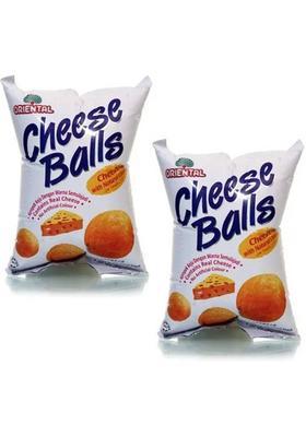 Oriental Cheese Ball - 60 Gm | Ready & Tasty Snack Pack Of 2 (Imported) Chips (2 X G)