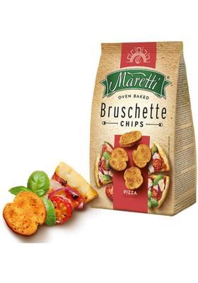 Maretti Bruschette Chips Oven Baked Pizza Flavour Is Delightful (70 G)