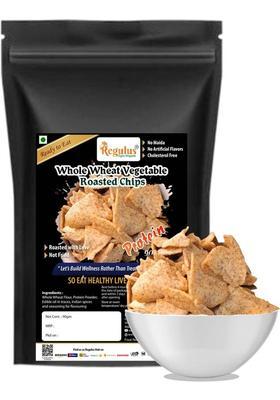 Regulus Whole Wheat Protein Chips | Roasted 90Gx3Pack Snack (3 X 100 G)