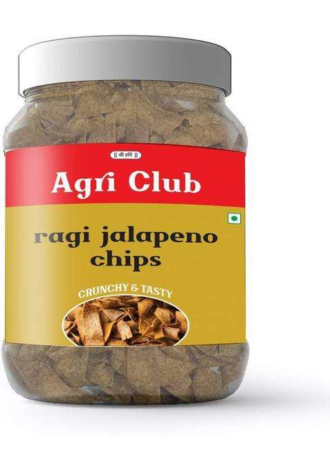 Agri Club Ragi Jalapeno Chips 400Gm (Each 200Gm) (2 X 200 G)