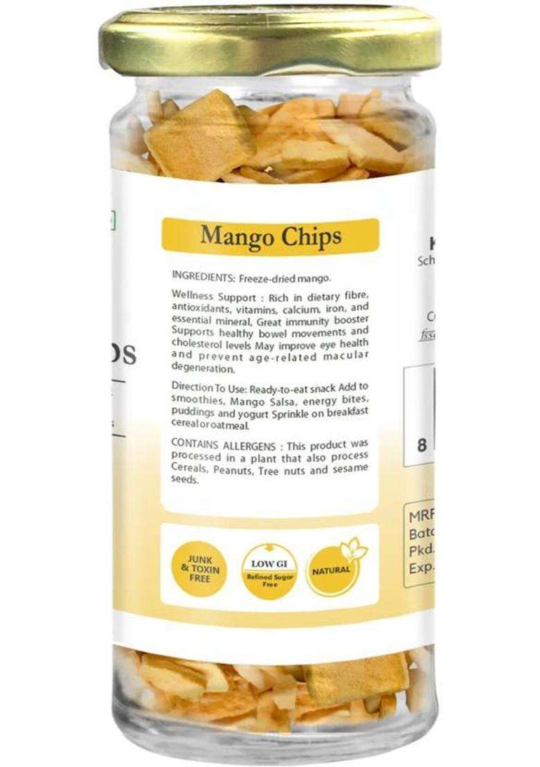 Dawn Lee Mango Snacks | Natural Freeze-Dried Aam Fruit Thin Crunchy Crispy Healthy Chips (30 G) - Indya
