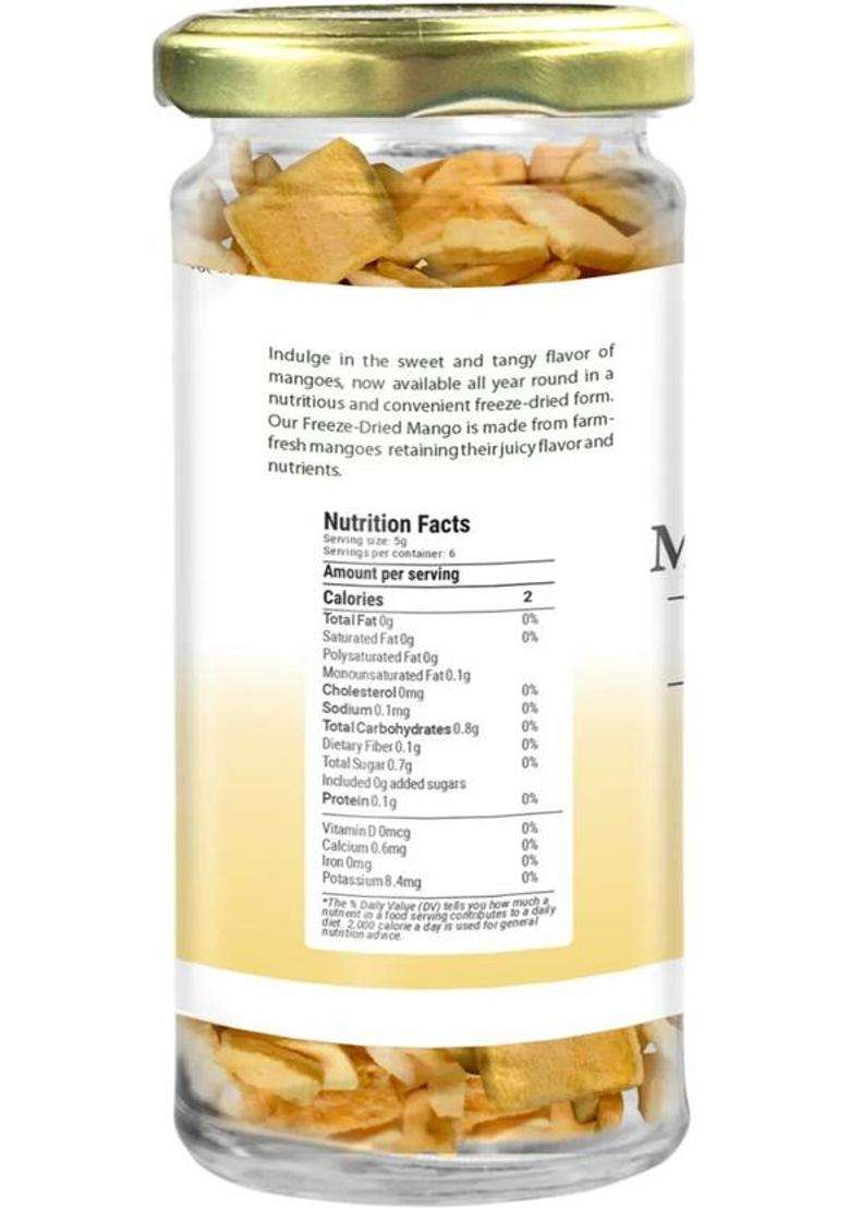 Dawn Lee Mango Snacks | Natural Freeze-Dried Aam Fruit Thin Crunchy Crispy Healthy Chips (30 G) - Indya