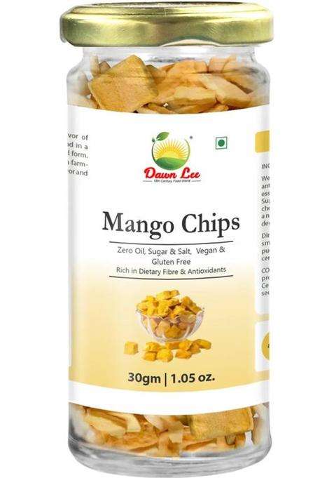 Dawn Lee Mango Snacks | Natural Freeze-Dried Aam Fruit Thin Crunchy Crispy Healthy Chips (30 G)