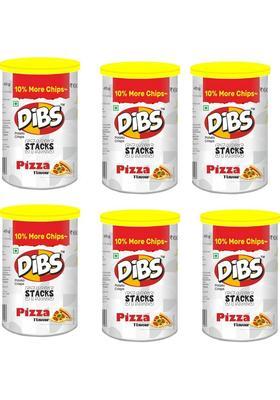 Dibs Potato Crisps On The Go Adventure Pizza Chips (Pack Of 6) (6 X 45 G)