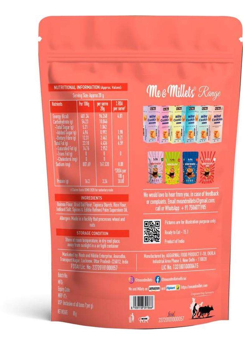 Me & Millets Snacks Packs Ragi Crunchy Cream Chips (3 X 80 G) - Indya