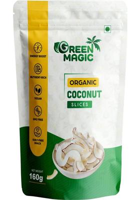 Green Magic Organic Coconut Slices Chips (2 X 100 G)