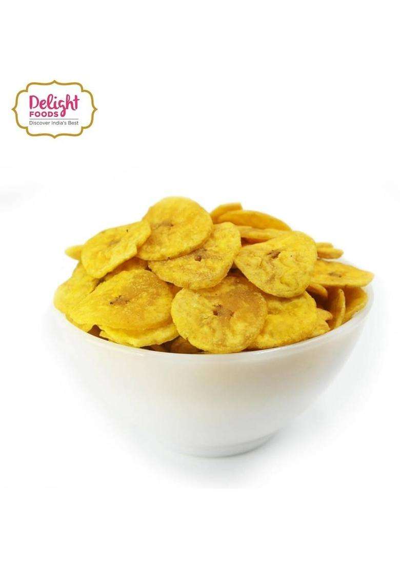 Delight Foods Kerala Nendran Banana Chips (400 G) - Indya