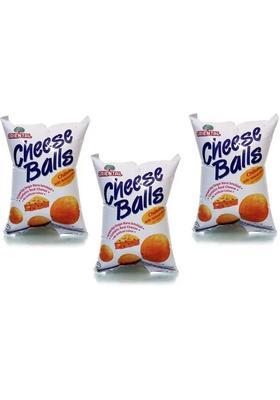 Oriental Cheese Ball - 60 Gm | Ready & Tasty Snack Pack Of 3 (Imported) Chips (3 X G)