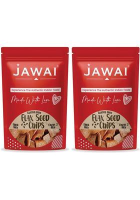 Jawai Flax Seed Chips | Super Snack - Omega 3 Rich Gluten Free (2 X 70 G)