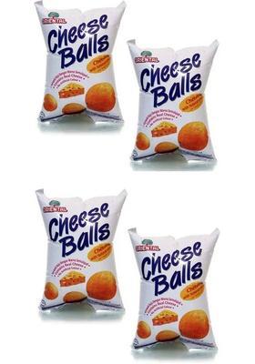 Oriental Cheese Ball - 60 Gm | Ready & Tasty Snack Pack Of 4 (Imported) Chips (4 X G)