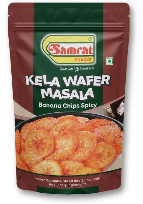 Samrat Kela Wafer Masala- Crispy & Crunchy Banana Chips | Ready-To-Eat Snacks (2 X 149 G)