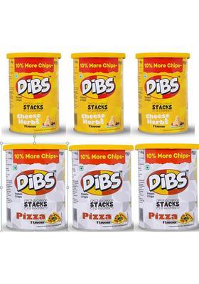 Dibs Potato Chips Combo Pack Cheese & Herbs And Pizza Flv. (270 G)