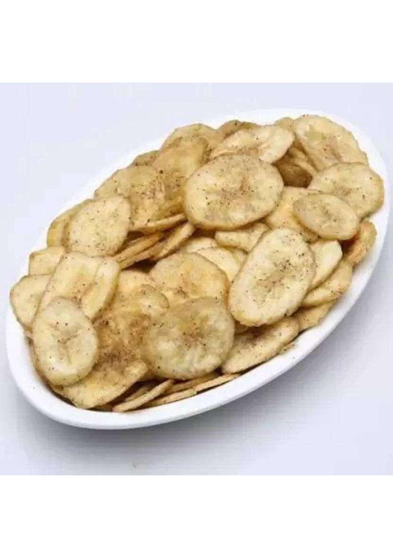 Bharvi Crispy Banana Chips | Black Pepper Masala Wafers Kela (400 G) Pack of 1 - Indya