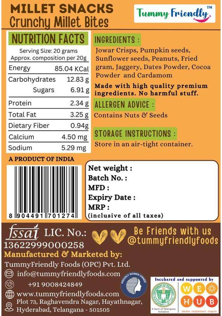 Tummyfriendly Foods Healthy Snacks For Kids Millet Snack Children Adults Combo Pack Mbpbss Puffcorn (3 X 70 G) - Indya