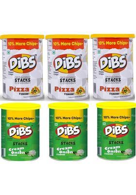 Dibs Potato Chips Combo Pack Pizza And Cream & Onion Flv. (270 G)
