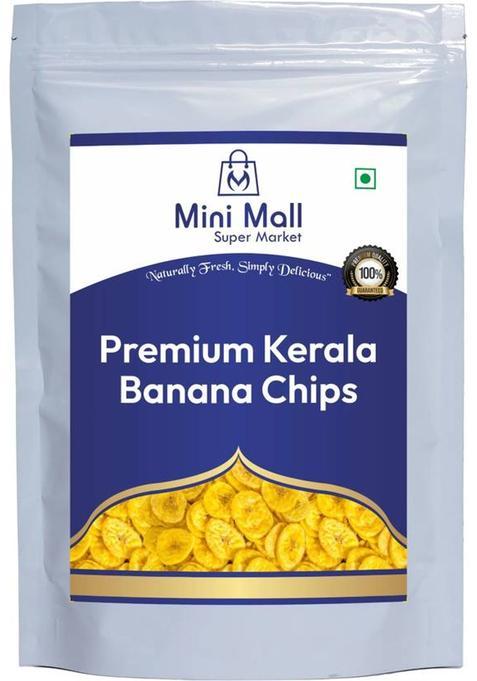 Minimall Super Market Kerala Banana Chips Thin Cruchy Crispy Snacks Family (200 G)