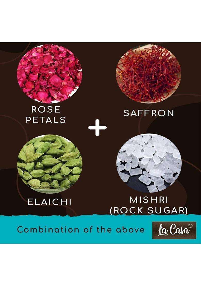 La Casa Pushkar Gulkand With Mishri, Elaichi & Kesar | Combo Pack Of 2 Homemade Organic (800 G, 2) - Indya