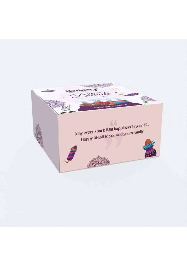 Nutberry Diwali Delight - Premium Peanut Butter Gift Pack (4 Flavours) (908 G, Of 4) - Indya
