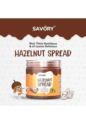 Savory Chocolate Hazelnut Spread | Made With Finest Cocoa & Hazelnuts Ready To Eat (400 G)