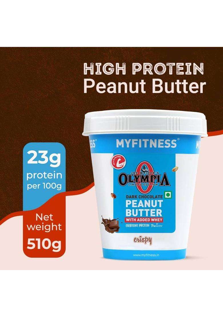 Myfitness High Protein Dark Chocolate Peanut Butter (Crispy) (510 G) - Indya