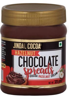 Jindal Cocoa Chocolate Hazelnut Cream Spread Vegetarian, No Artificial Flavours, Palm Oil And Preservatives (320 G)