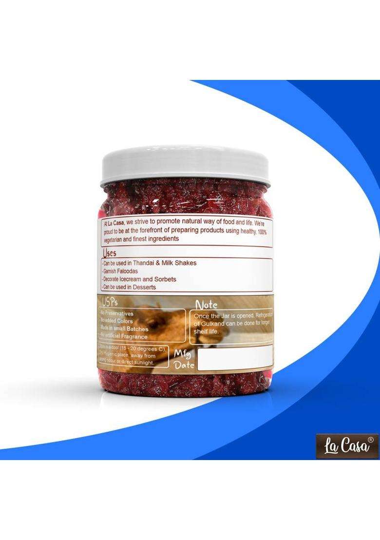 La Casa Pushkar Gulkand | Combo Pack Of 2 Homemade & Organic (800 G, 2) - Indya