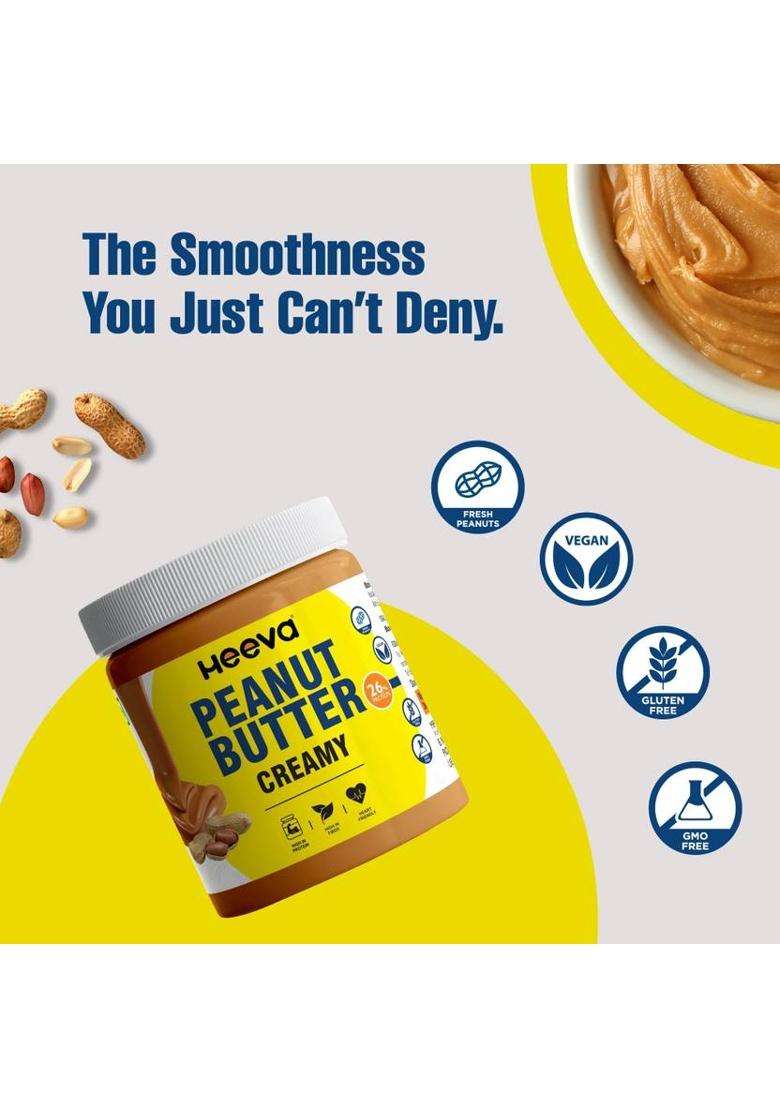 Heeva Peanut Butter Creamy (Classic) (350 G) - Indya