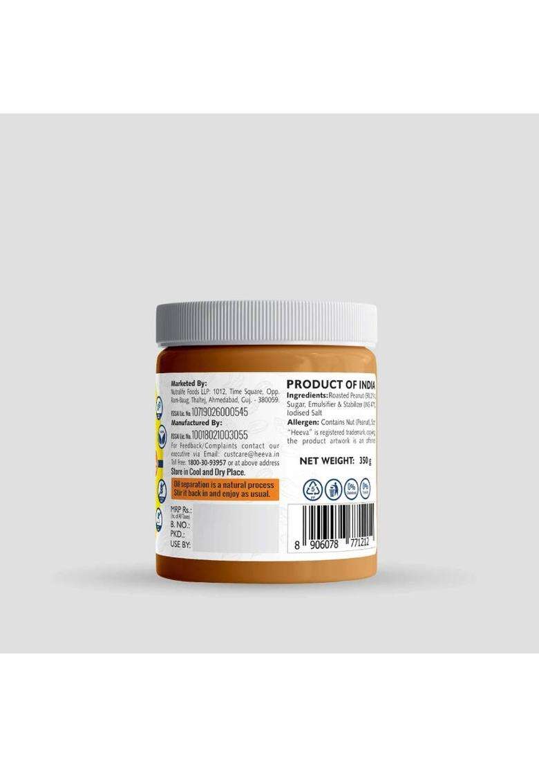 Heeva Peanut Butter Creamy (Classic) (350 G) - Indya