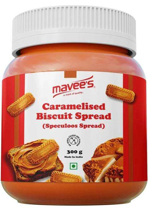 Mavee'S Caramelised Biscuit Spread Paste - Premium Toppings, Baking Solutions (300 G)
