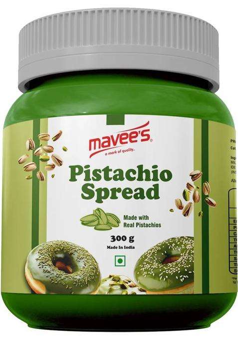 Mavee'S Pistachio Spread Paste - Premium Toppings, Baking Solutions (300 G)