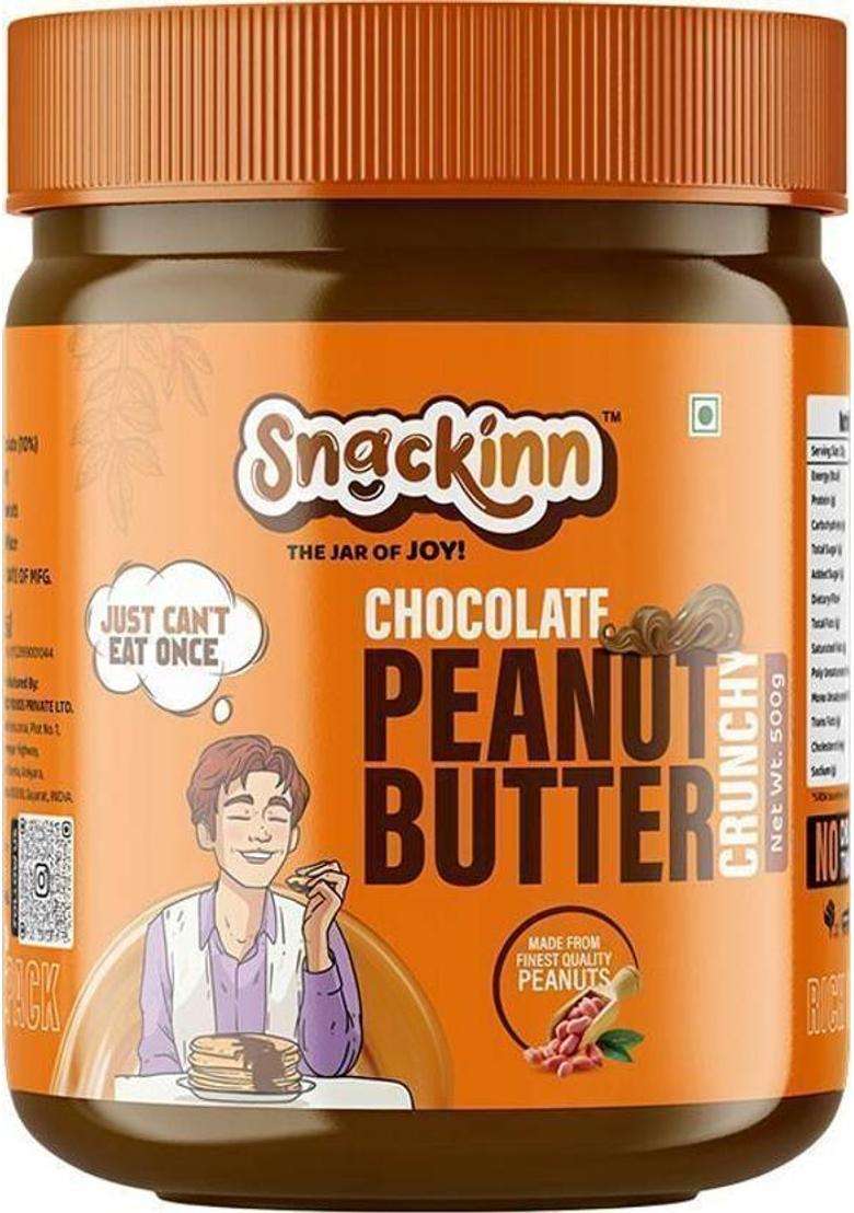 Snackinn Peanut Butter Chocolate Crunchy (500 G) - Indya