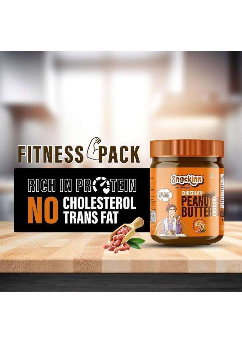Snackinn Peanut Butter Chocolate Crunchy (500 G) - Indya