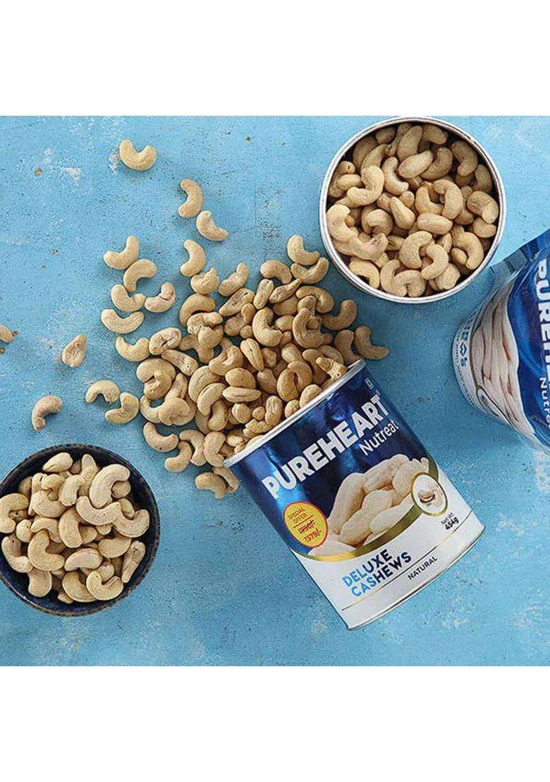 Pureheart Nutreat Natural Cashews | Premium Cashewnuts/Kaju/Dry Fruit (333 G) - Indya
