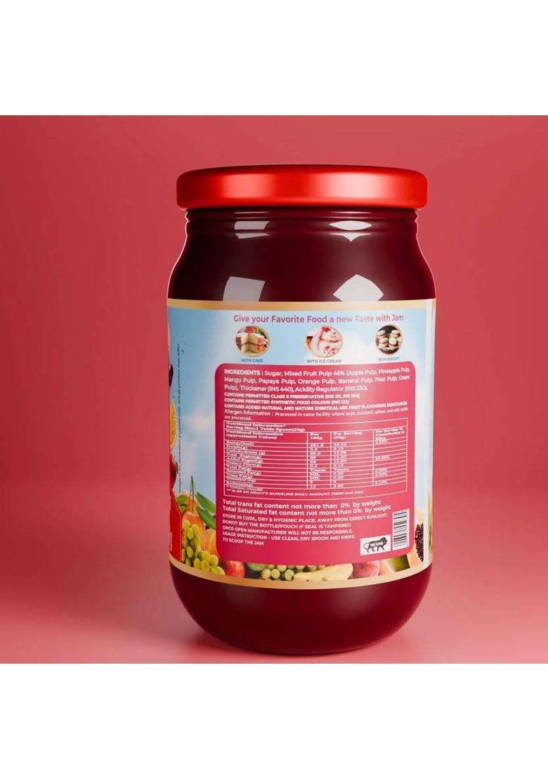 9Am Mixed Fruit Jam (450 G, Pack Of 2) - Indya