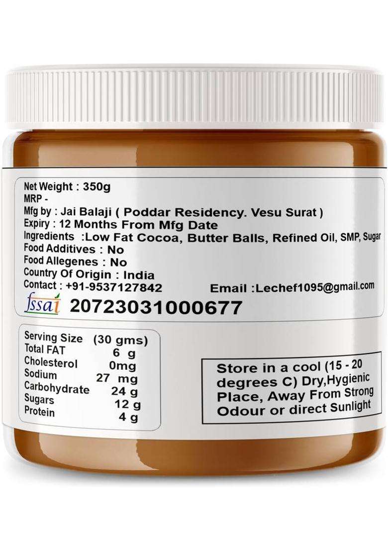 Le Chef Chocolate Butterscotch Spread |Top It On Fresh Fruits, Dessert, Milkshake, Bread (350 G) - Indya