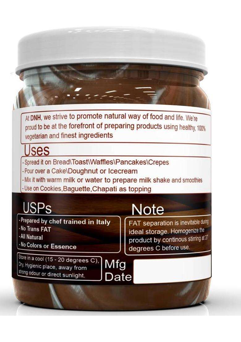 Dishan Nut House Milk Chocolate Spread | Made In India| Vegetarian All Natural Ganache (900 G) - Indya